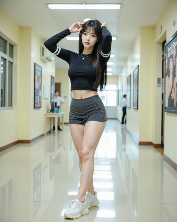 AI美女模特儿写真图集-学生时代系列